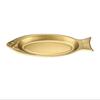 Oval Steamed Fish Plate Fish-Shaped Tray Plates Creative Barbecue Plate