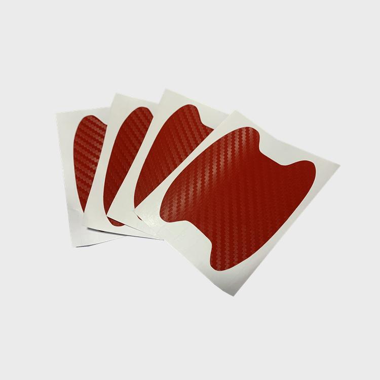 4 шт., защитная пленка для ручек автомобиля, универсальная невидимая наклейка на дверную ручку автомобиля из углеродного волокна, устойчивая к царапинам наклейка, Стайлинг автомобиля