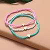 Minimalist Mix and Match Multicolored Rice Bead Anklet Set Fashion Love Women's Jewelry Gift Three-piece Set