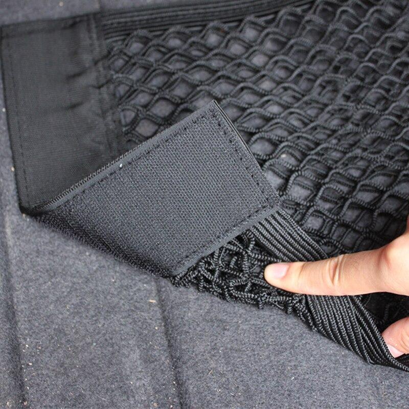 Багажник на заднее сиденье автомобиля, эластичная сетка, сетчатая сумка, держатель для багажа, карманная наклейка, сетчатая сумка на липучке