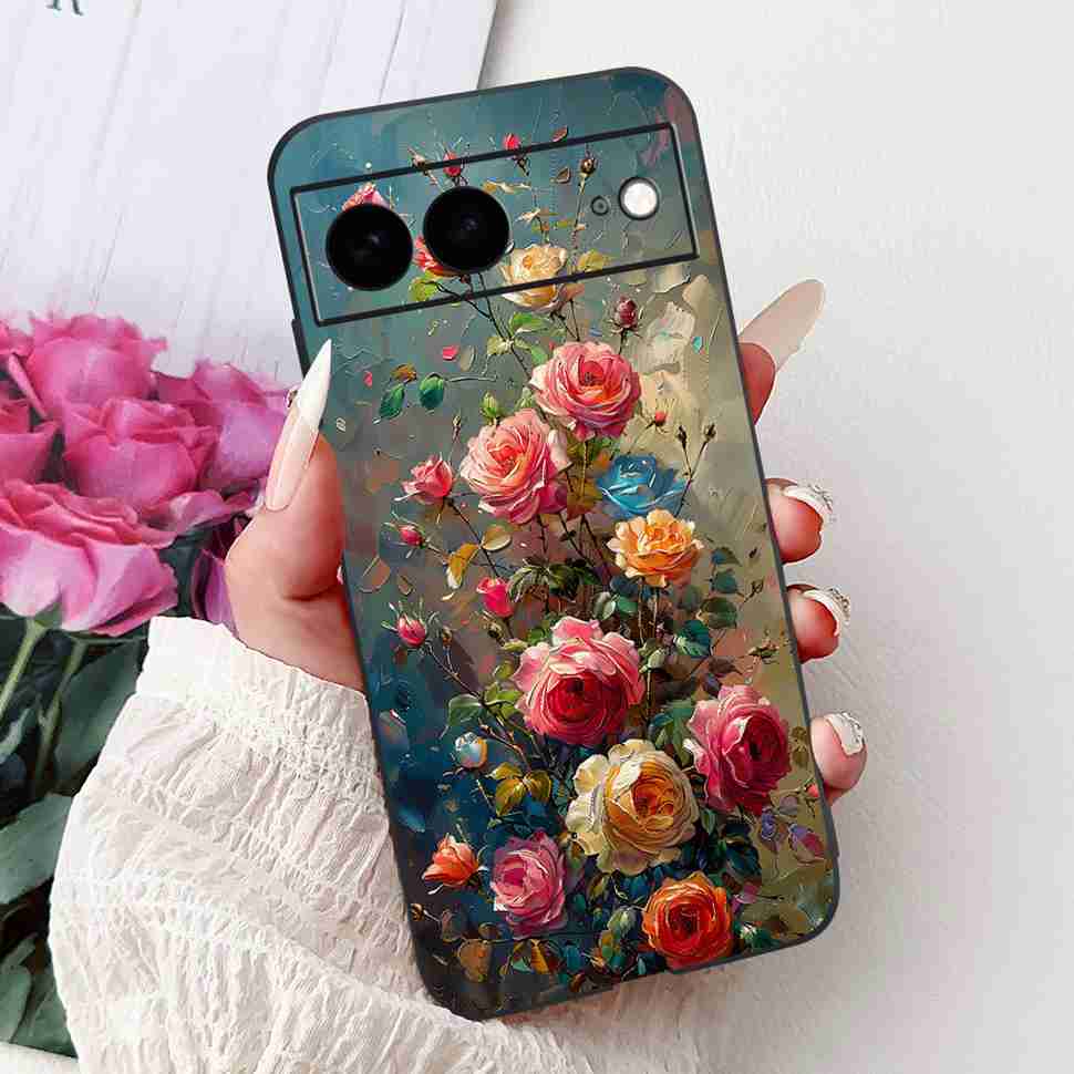 Для Google Pixel 7 GVU6C Чехол Милый Мультяшный Животное Кролик ТПУ Черная Крышка Для Google Pixel 7Pro 7pro GP4BC Защитные Чехлы Coque