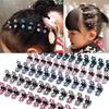 Simple Rhinestone Hair Claw Clip for Women - Small Side or Top Bangs Accessory