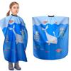 Детская накидка для стрижки с мультяшными морскими животными, профессиональная водонепроницаемая накидка для стрижки, бытовая