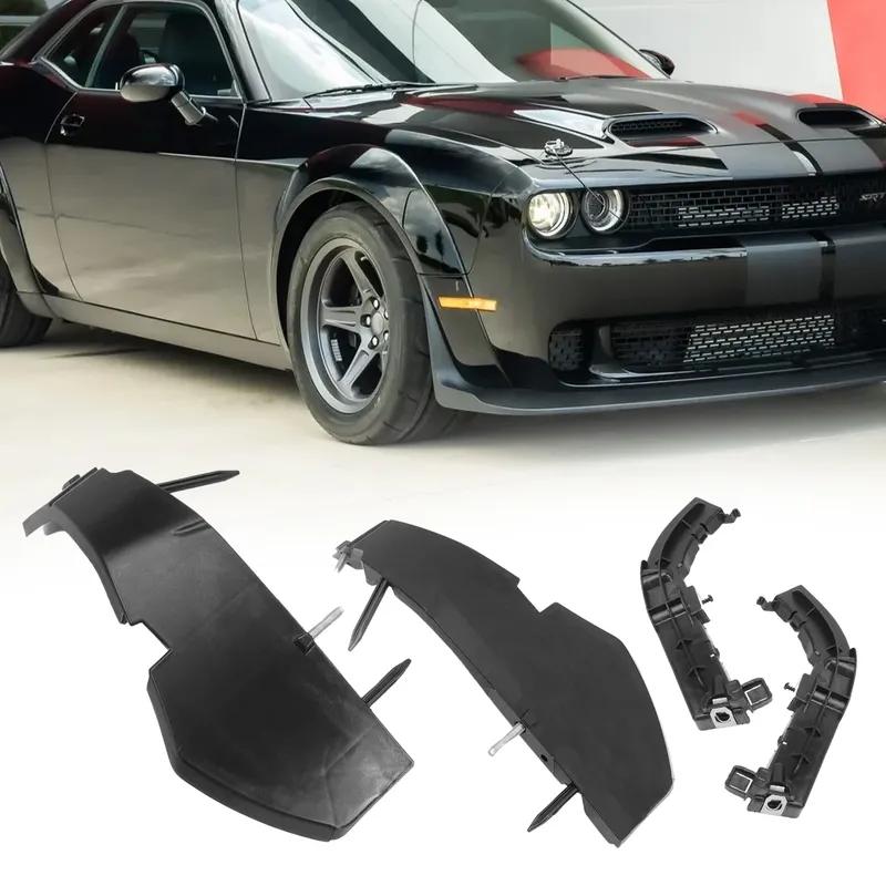4 PCS Front Bumper Support Brackets Cover Retainer Mount Retainer Kit for Dodge Challenger 2015- 68024342AD 68024343AD