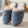 Мужские и женские новые парные хлопковые тапочки осенне-зимние домашние теплые и нескользящие милые домашние тапочки