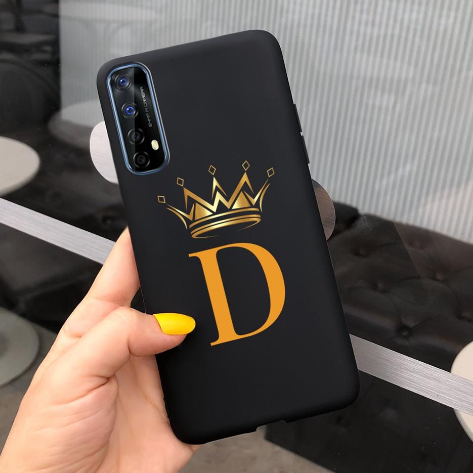 Чехол для Realme 7 Милые Буквы Короны Чехол Мягкий Силиконовый ТПУ Чехол для Телефона Для Oppo Realme 7 Pro Realme7 5G Задняя Крышка Чехол Бампер