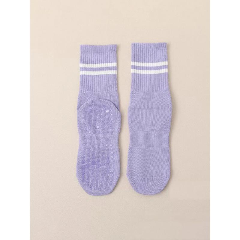 1 Pair of Yoga Socks Womens Mid Length Socks Spring and Autumn Fitness Socks Anti Slip Floor Socks Active Socks