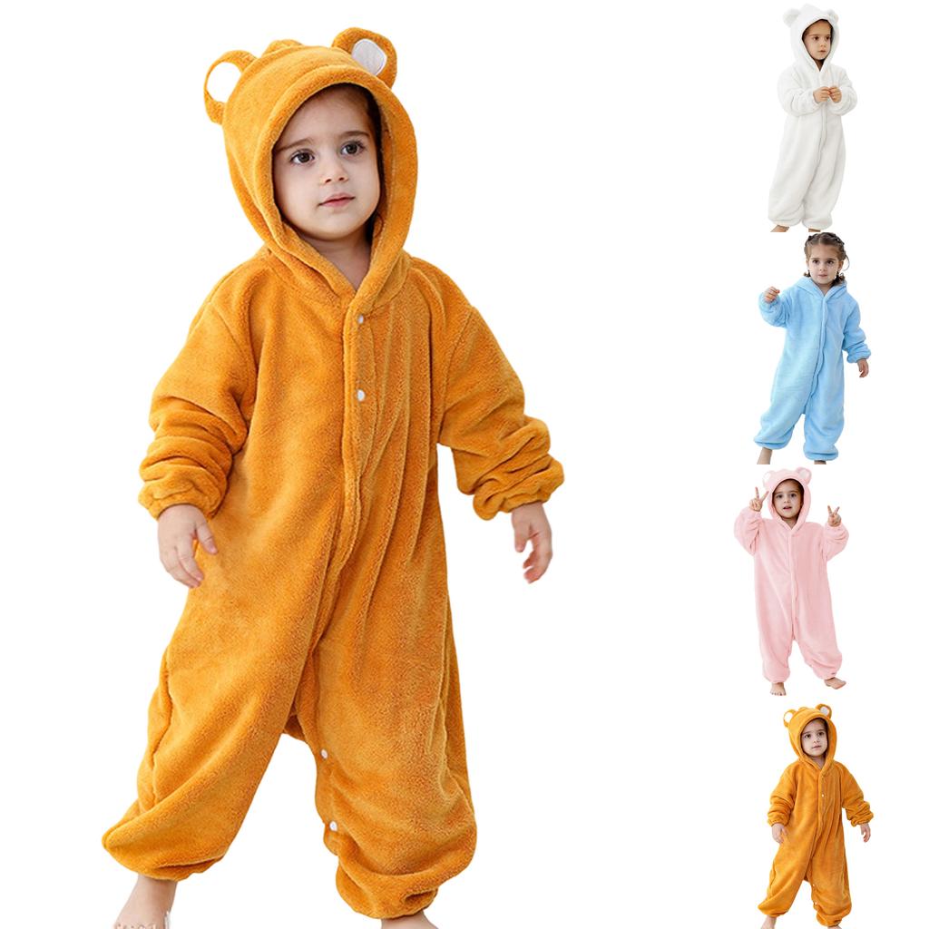 Children's Fashionable Casual Fleece Jumpsuit