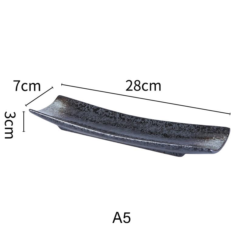 Японская кухня Столовые приборы для сашими Керамическое холодное блюдо Сайра Суши Сервировочная тарелка Угорь Сашими Тарелка для десерта Поднос для закусок
