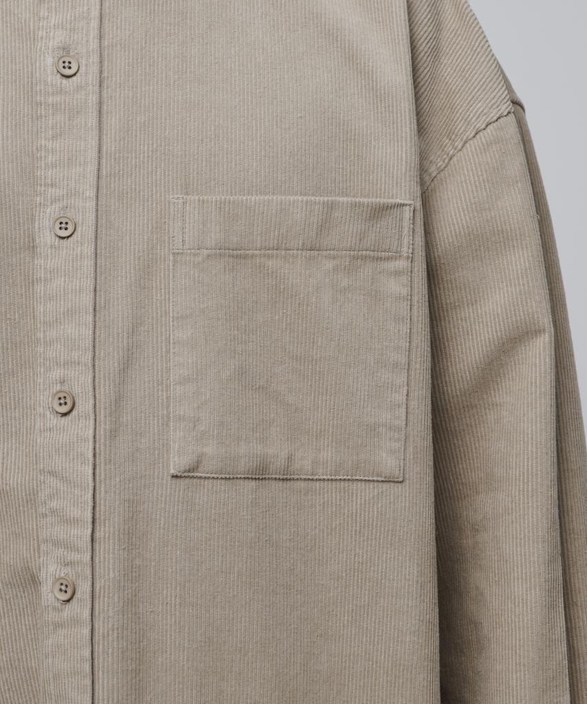 MUSINSA STANDARD Oversized Corduroy Shirt [Light Beige]