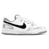 Nike Большой ОЛЕНЬ Морская Эра Кожаные Устойчивые к истиранию Нескользящие Низкие Скейтбордические Туфли Мужские Белый Серый 355152-106(Команда84-)