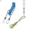 1Set Spring Cotton Rope Bite Resistant Relieve Boredom Lightweight Dogs Spring Pole Toys for Teddy