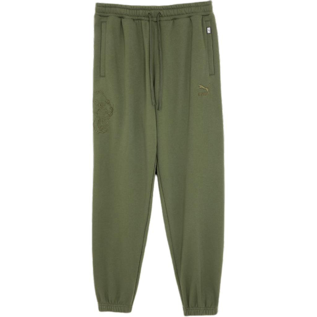 Puma Bz Cc Sweatpants Soft Comfortable Embroidered Logo Mid Waist Drawstring Casual Pants Men Pants Army-Green 625539-69
