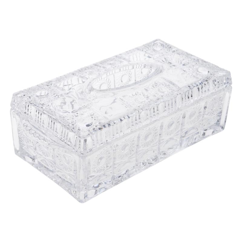 Minimalist Glass Tissue Dispenser Napkin Holder Elegant Paper Towel Organizer for Living Space Or Workspaces