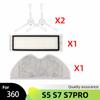 Spare Main Side Brush Mop Cloth Wipe Hepa Water Filter for Qihoo 360 S5 / S7 Pro Robot Vacuum Cleaner Cleaning Accessories