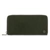 Длинный кошелек на круговой молнии из натуральной кожи для монет 730617, тип коробки, кошелек для монет из коровьей кожи, зеленый [Takeokikuchi] мужской [05] -