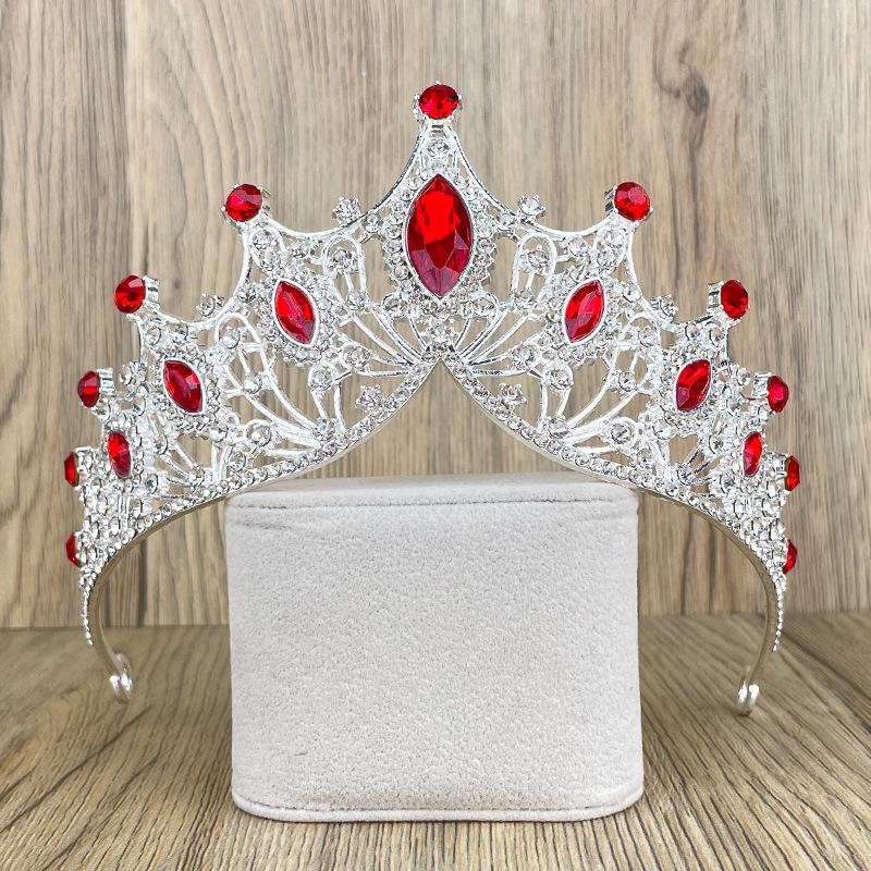 Элегантная барочная свадебная корона для невесты с кристаллами и жемчугом, королевская корона, свадебная тиара, аксессуар для волос принцессы, черный цвет