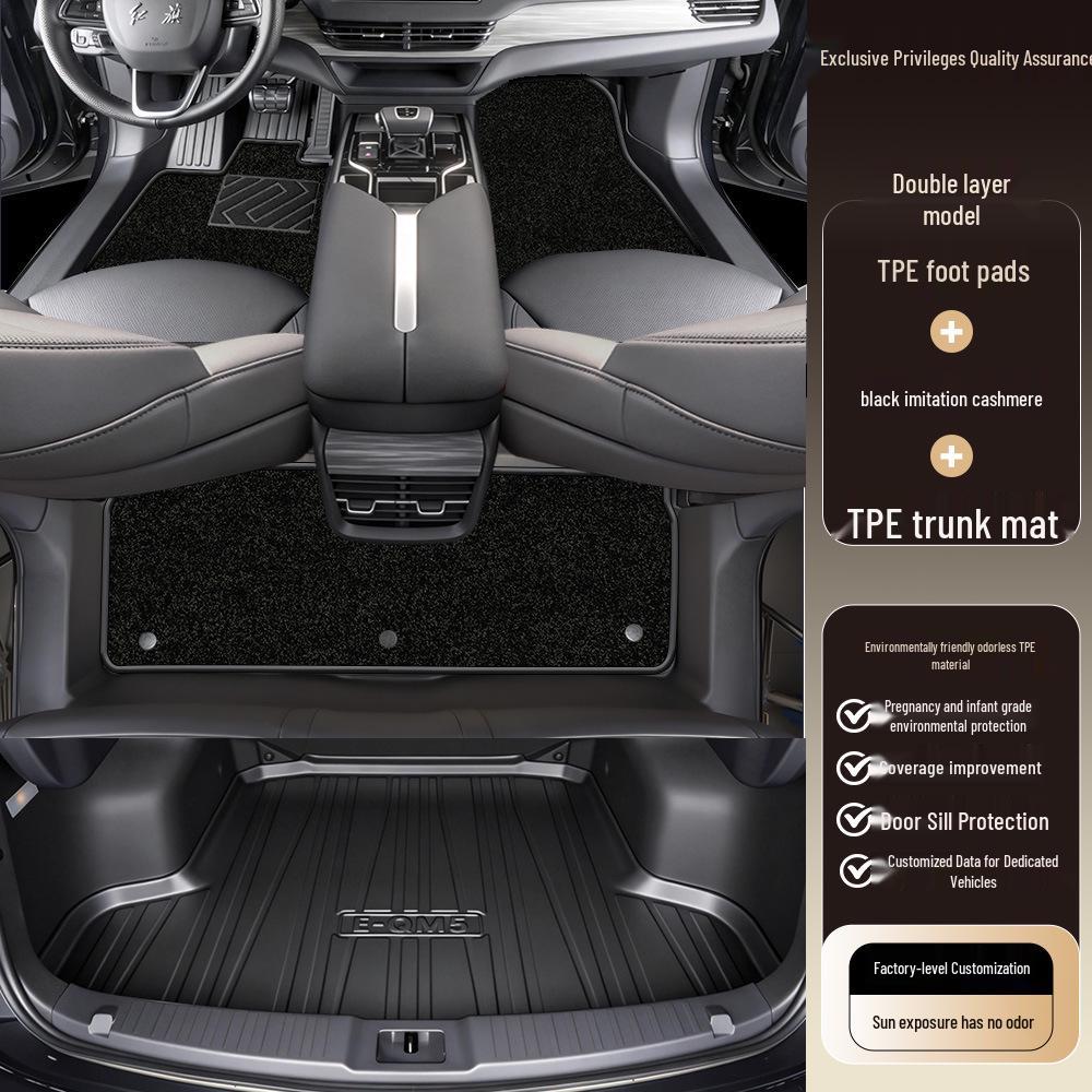 Полное покрытие салона Hongqi EQM5, коврики для пола автомобиля из ТПЭ