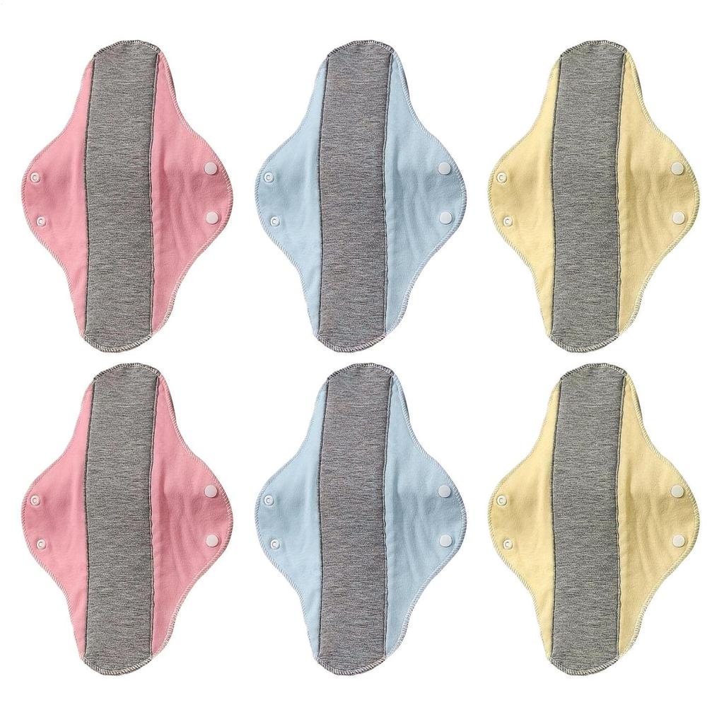 Stretchy Pads 6Pcs Reusable Adult Diaper Washable Panties Panty Liners Feminine Hygiene Pad Period Elderly Prevent Urine Leakage