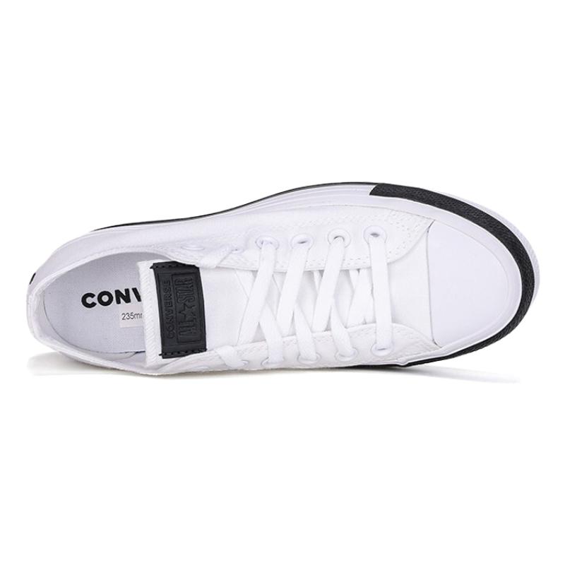 Converse Chuck Taylor All Star Повседневные Универсальные Нескользящие Износостойкие Эспадрильи с Низким Верхом Женские Черно-Белые