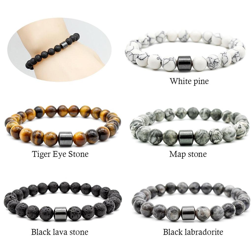Модный браслет, микромагнитный браслет, браслет из натурального камня, женский браслет с магнитной терапией, ювелирные изделия