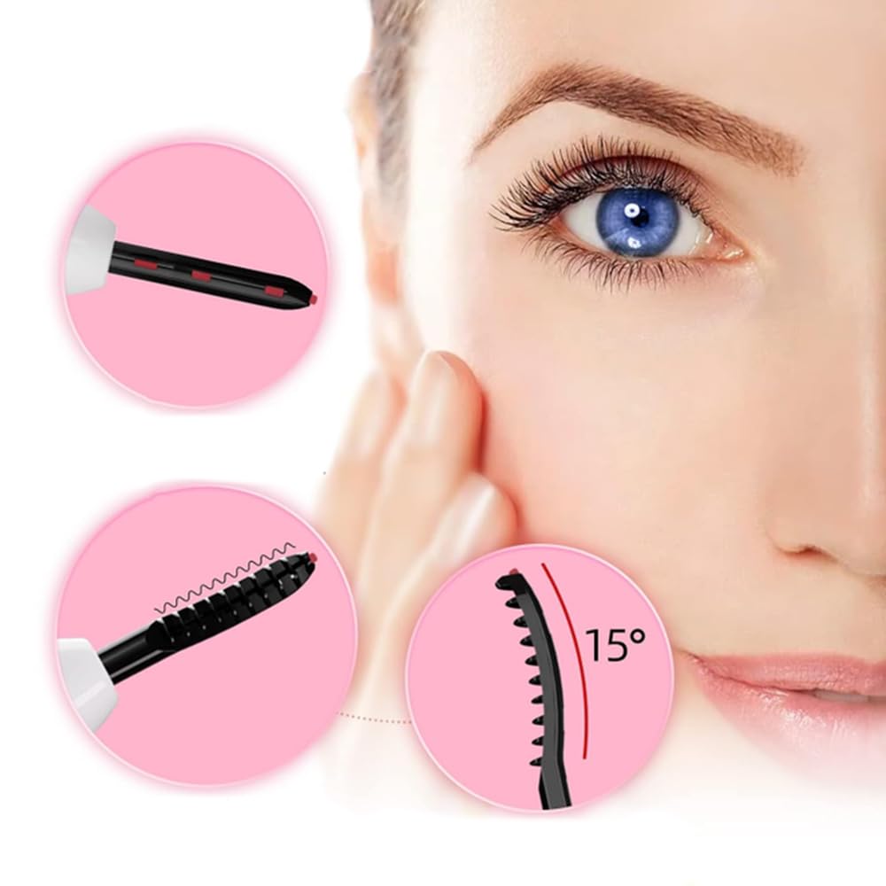 For Hot Eyelash USB Instant Heat In 10 Temperature Perfect for Lower Lash and Face Day Gift [New 2024] Curler, Rechargeable, Dual-Use, Long-Lasting,
