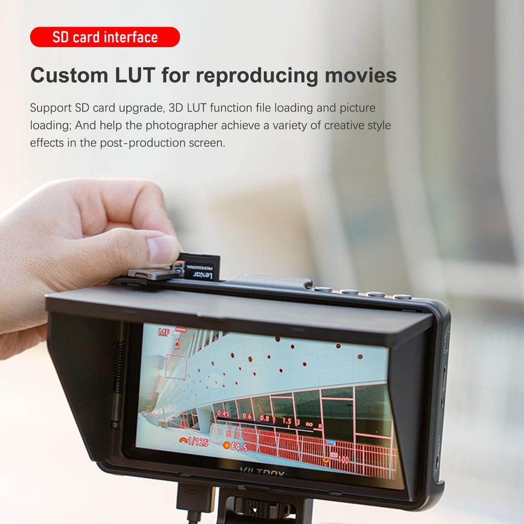 Viltrox DC-550 Pro 5,5-дюймовый портативный монитор 4K HD-видео 1200 нит 1920*1080 пикселей 3 типа питания