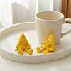 Новинка: Сырная скульптура с подвижными суставами, 3D-печатная забавная фигурка сырного ломтика, фиджет-игрушка для снятия стресса, аксессуары для офисного стола