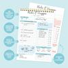 52 Sheets Schedules Journal Portable Schedule Writing Pads A5 Agenda Planner  Office Supplies