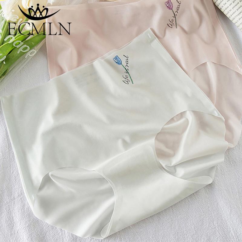 Женское ультратонкое бесшовное нижнее белье из ледяного шелка, дышащие, со средней посадкой, классные трусы для женщин, женские трусы-панталоны