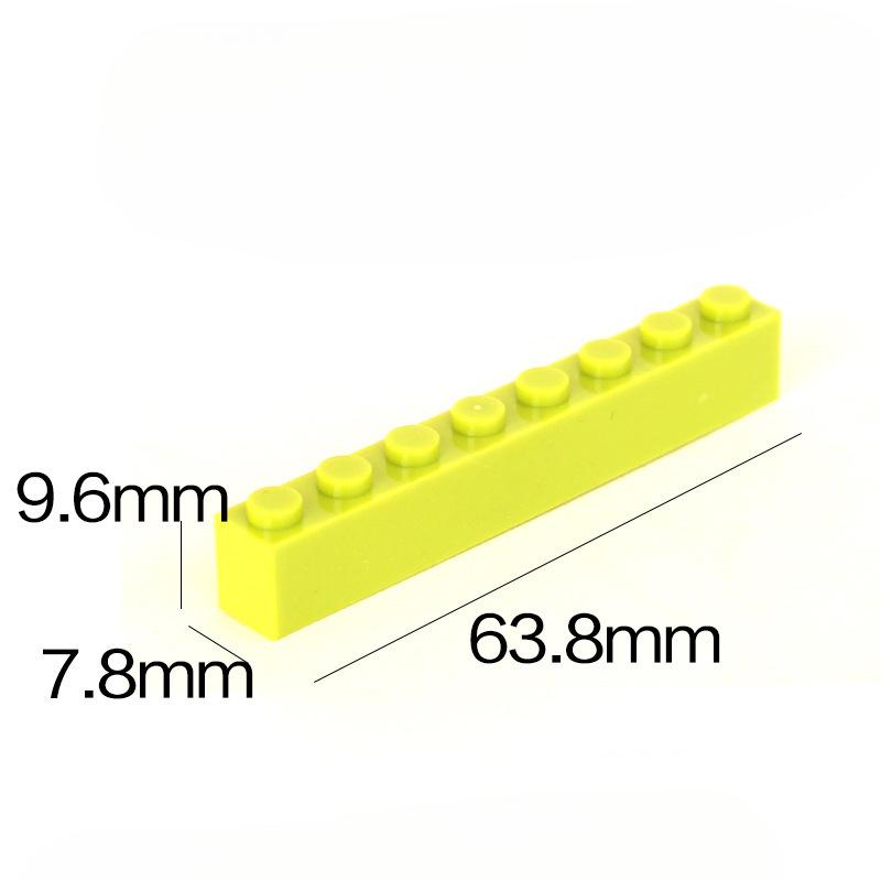 Совместимый строительный блок 3008, наука и технологии, образование, строительные блоки из мелких частиц, запасные части 1X8, базовые кирпичи, добавки из мелких частиц