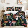 Three-Piece Mushroom 3D Quilt Set Two-Piece Bedding Digital Printing Kit