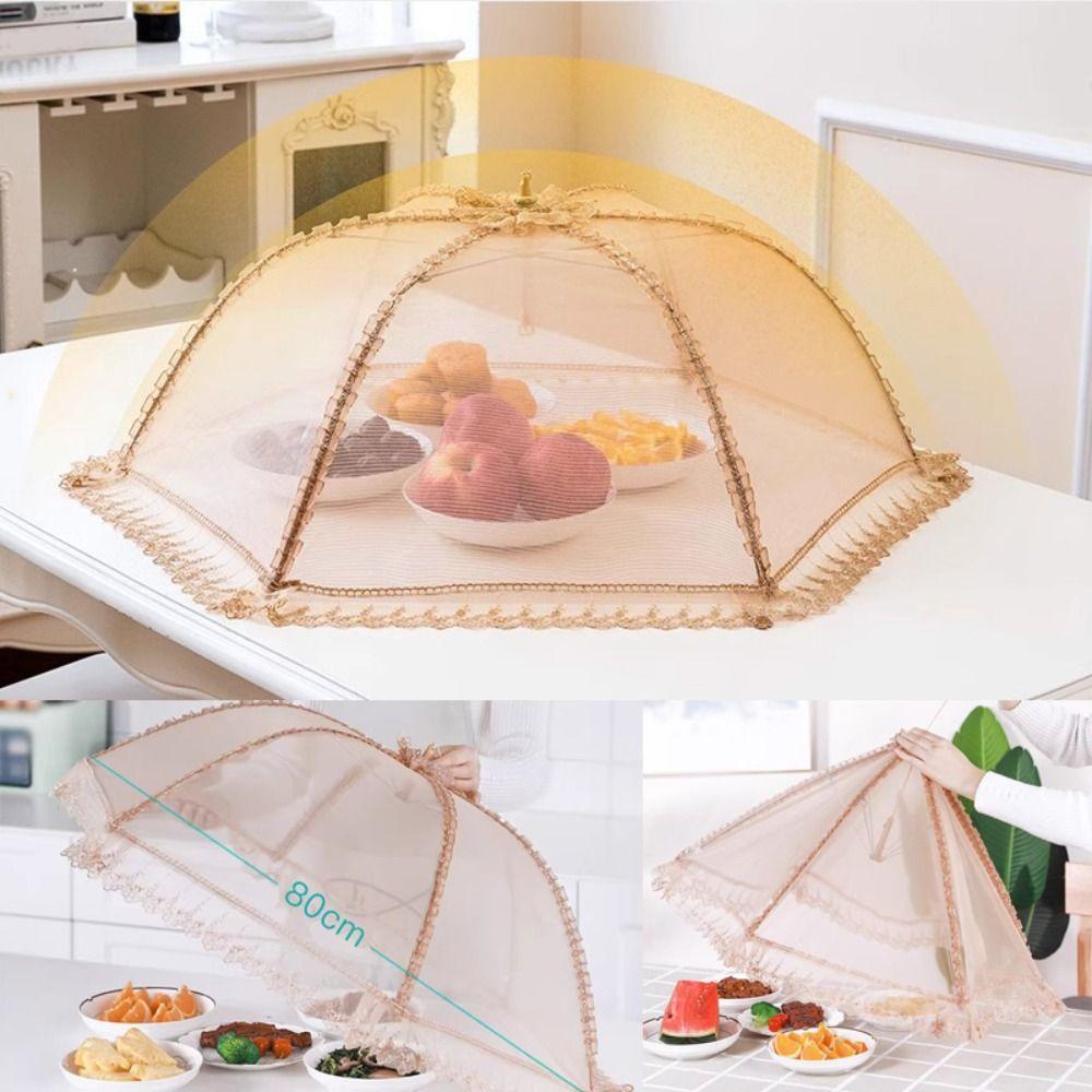 Сетчатый чехол для еды в виде зонтика, обеденный стол, организация, модная дышащая крышка для посуды