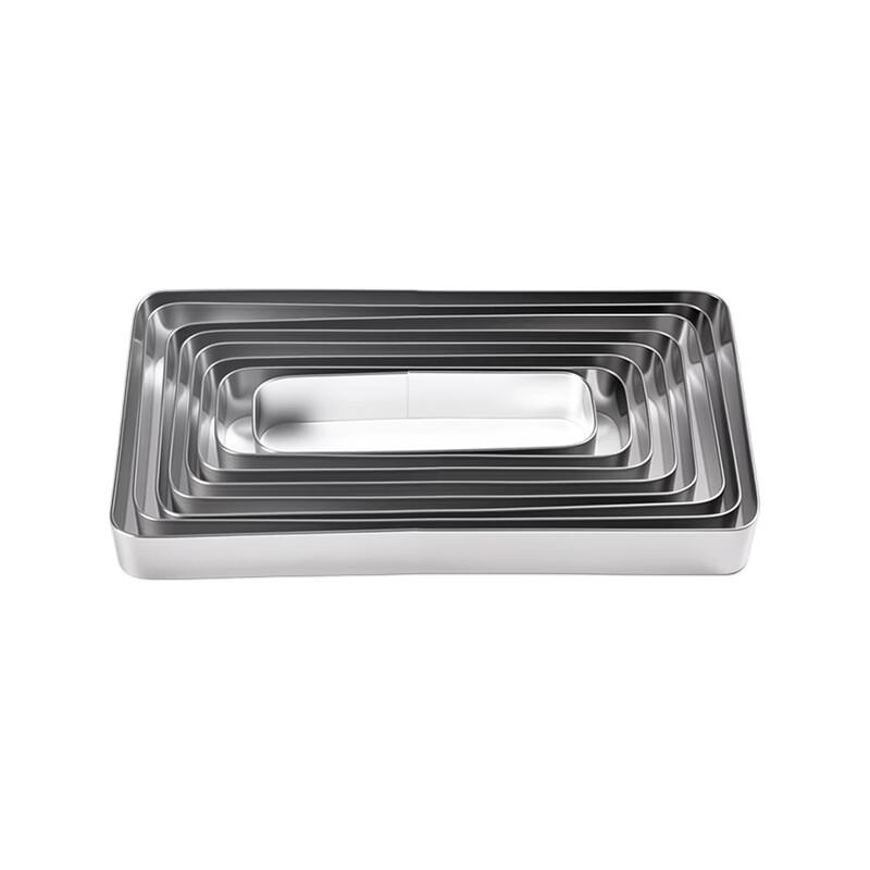 MDNG Stainless Steel Rectangular Mousse Ring Set