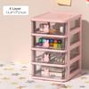 Desktop Cosmetic Storage Box Organizer Drawer Office Storage Rack Stationery Desk Pen Holder Bunny Drawer Organizer Cute Kawaii