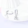 Copper Plated Hoop Earring For Woman Cat Dog Perfume Flower Pendientes Jewelry