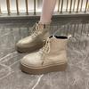 Fashion Luxury Crystal Platform Ankle Boots Flats Women Shoes Winter Sneakers 2025 Trend Designer New Chelsea Boots Elegant Botas Mujer