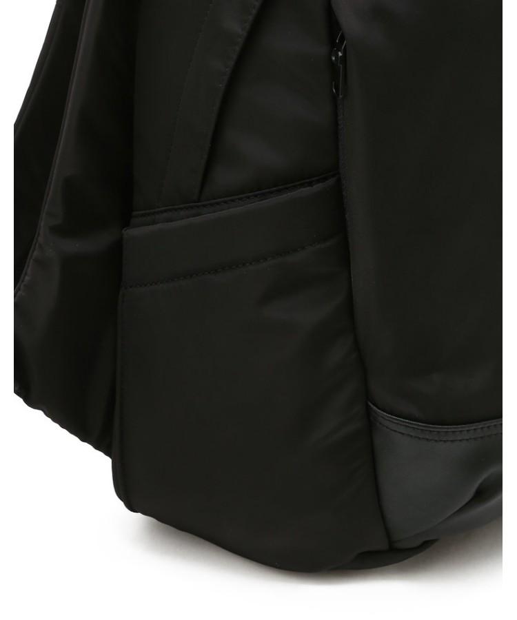 Jillstuart Men Acc [Orne][Metal Logo] Nylon Leather Contrast Black Backpack