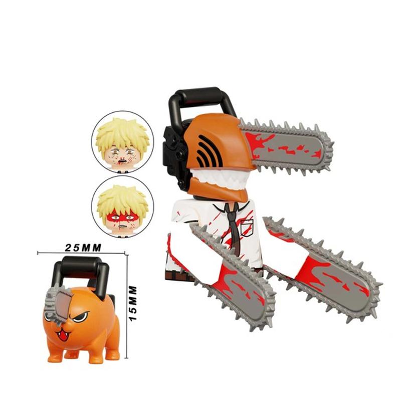 KT1067 Бензопила Человек Строительные блоки Фигурки Мультяшные игрушки Подарок