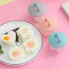 4pcs/set PP Kitchen Egg Steamer Creative Heart Shaped Circular Flower Shaped Star Shaped Steamed and Boiled Egg Mold