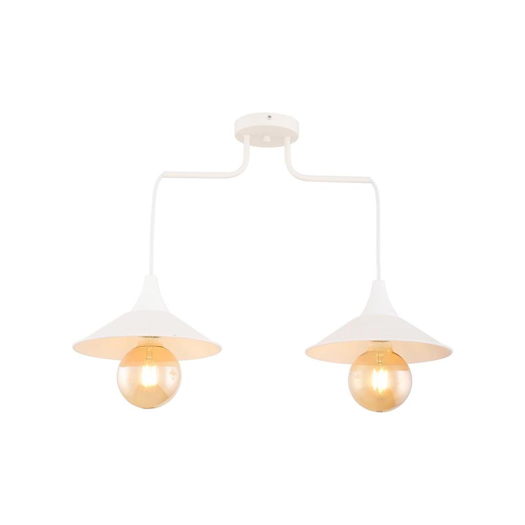 Берлинская двухголовая белая люстра