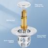 Универсальный сливной фильтр Rebound Drain Plug для раковины, выдвижной хромированный фильтр для раковины с улавливателем волос, сливной заглушка для раковины в ванной комнате, легко нажимаемый тип