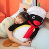Chef Penguin Plush Doll Cute Cartoon Stuffed Toy With Hat And Scarf Home Decor Sofa Cushion Birthday Gift Multiple Sizes