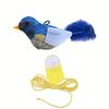 Flying Bird Cat Toy Self-entertainment Bird-Shaped Realistic Bird Sound Cat Toy Vivid Chirping Simulation Bird Interactive Cat