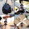 Halloween New Pumpkin Ghost Witch Pendant Girl Flat 2D Rearview Mirror Decoration Night Pendant Keychain Pendant Set Party Decoration