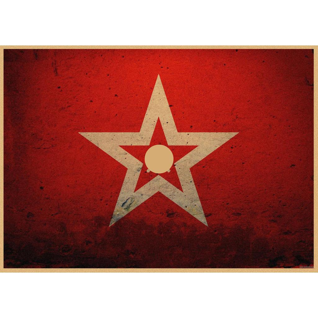 Red Revolution Retro Poster: Stalin, Lenin, Marx Soviet Era Wall Art 297