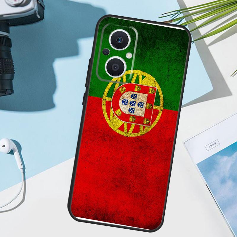 Portugal Flag Cover For OPPO Reno 11 12 13 14 Pro 11F 12F 13F 14F 7 8 Lite OPPO Find X5 X6 X8 X9 Pro Case