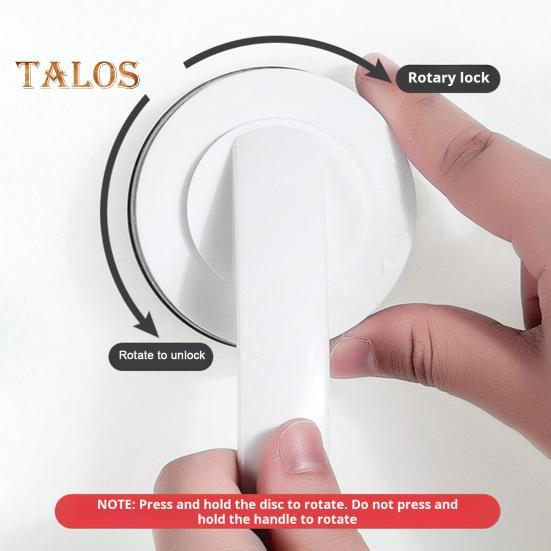 Glass Door Handle 10kg Load-capacity Secure Grip Simple Installation Universal Suction Cup Bathroom Sliding Door Handle