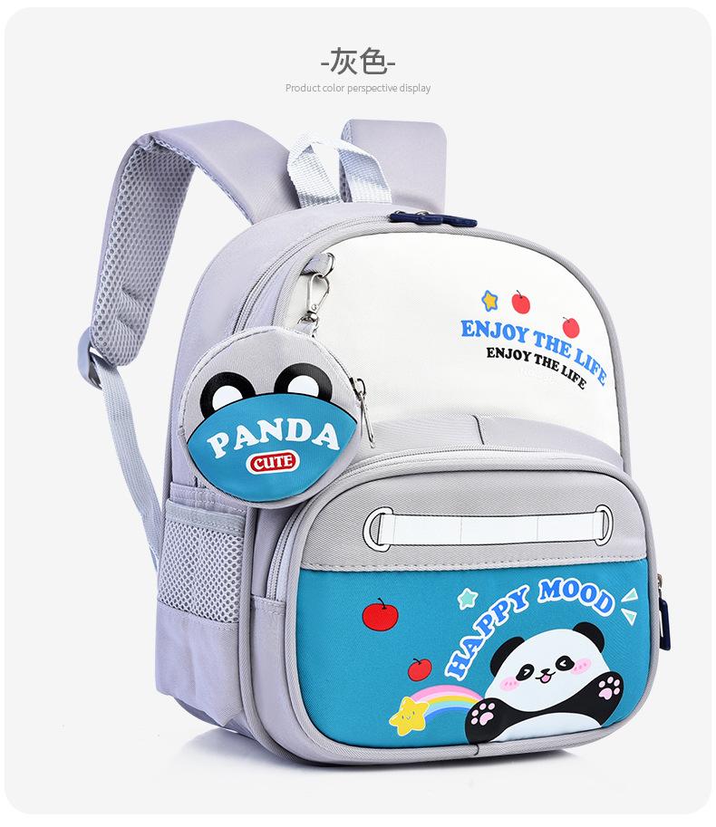 School Bag Kindergarten New Children's School Bag Cartoon Cute and Lightweight Foreign Style Backpack Ultra-light Simple High-value Backpack