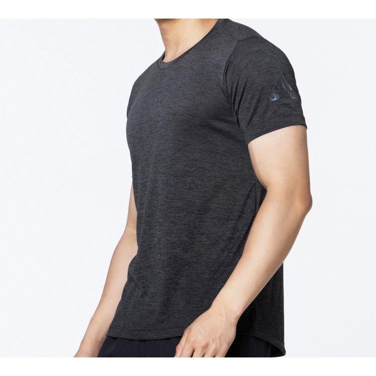 Adidas Спортивная футболка с коротким рукавом для тренировок по фрилифтингу с градиентом, мужские топы, черный, серый DZ8497